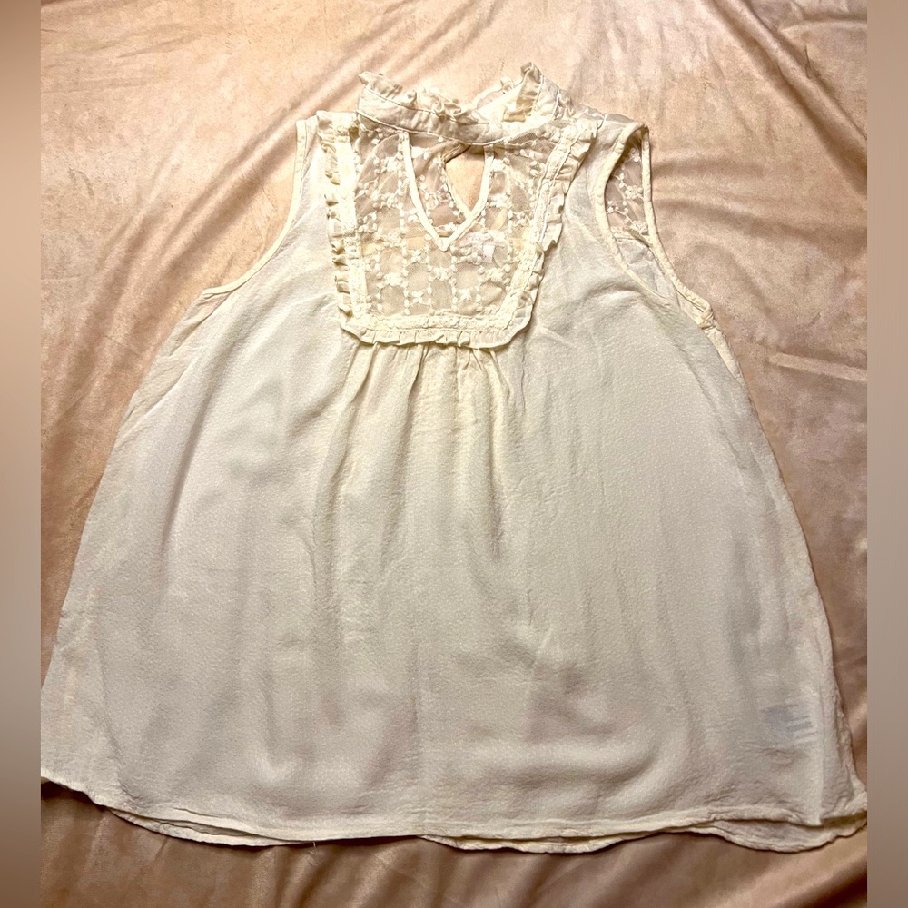 Exhilaration Lace Sleeveless Blouse Size Large Women’s